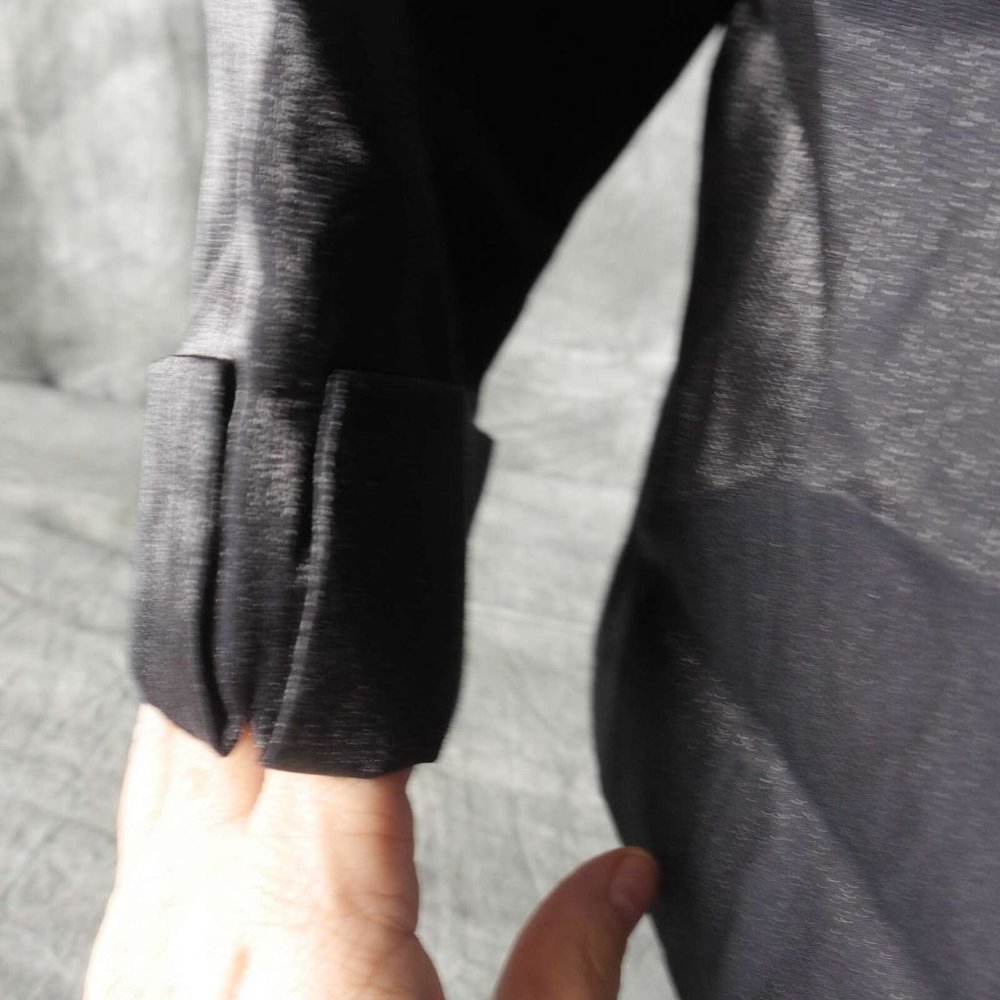 Guc Chico's Black Solid Jacket With Oversized But… - image 3